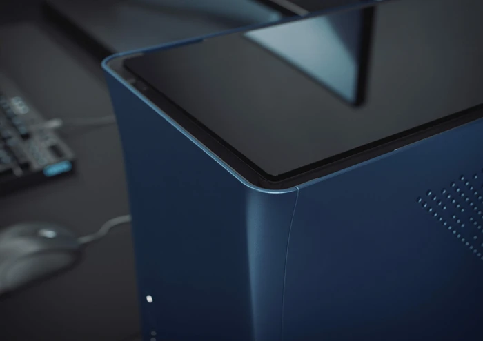 Fractal Design Era ITX Cobalt TG, Glasfenster, Mini-ITX