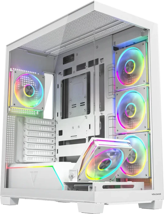 Modecom Volcano Stellar Plus 5F White, Glasfenster
