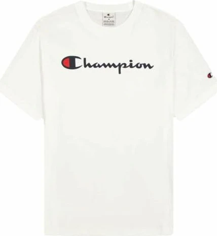 Champion Big Logo T-Shirt kurzarm weiß (Herren)