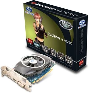 Sapphire Radeon HD 6750, 512MB GDDR5, DVI, HDMI, DP, lite retail
