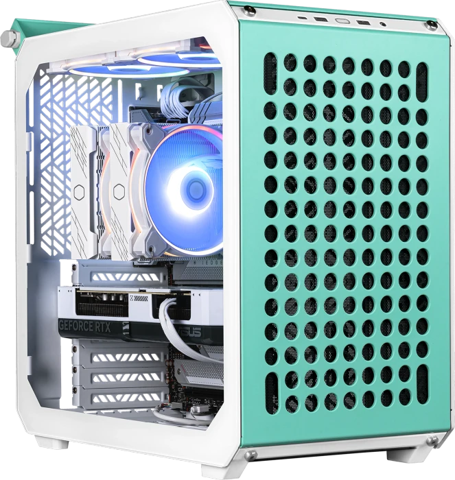 Cooler Master Qube 500 Flatpack Macaron Edition, Glasfenster
