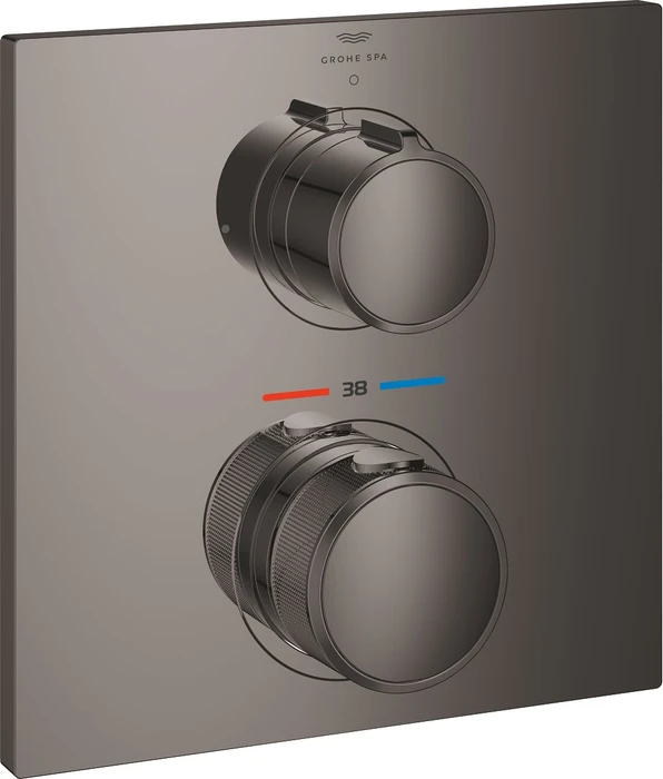 Grohe Allure Unterputz-Thermostat mit 1 Absperrventil hard graphite