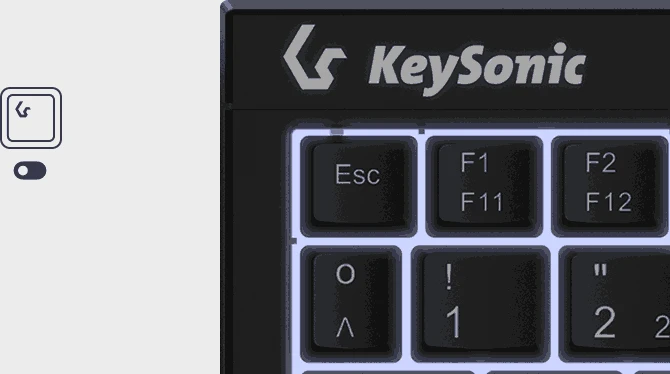 KeySonic KSK-3211ELU, schwarz, USB, DE
