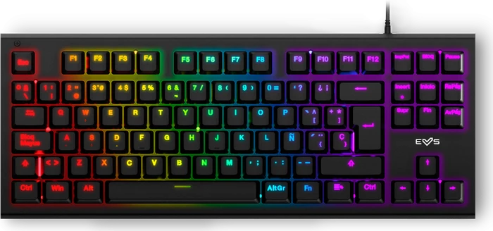 Energy Sistem ESG K6 Mechanik TKL Gaming Keyboard, LEDs RGB, BLUE Switches, USB, ES