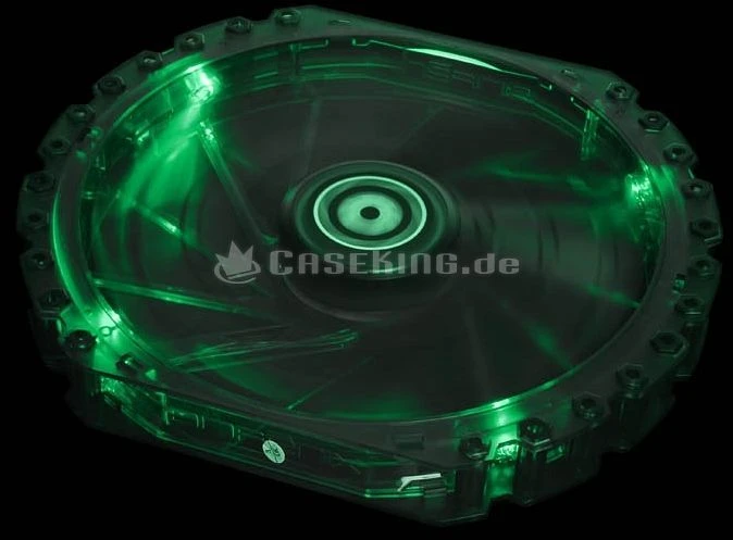 BitFenix Spectre Pro LED schwarz/grün, 230mm