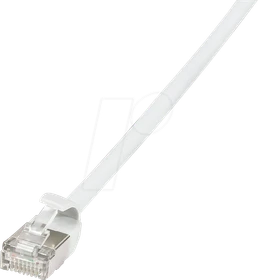 LogiLink TPE Slim Patchkabel, Cat6a, U/FTP, RJ-45/RJ-45, 1.5m, weiß
