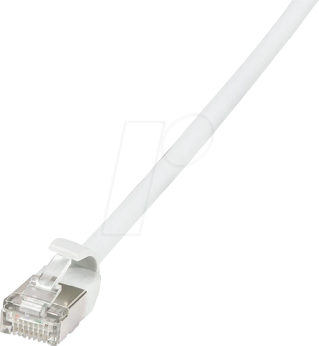 LogiLink TPE Slim Patchkabel, Cat6a, U/FTP, RJ-45/RJ-45, 1.5m, weiß