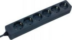 Brennenstuhl BAT-Line Steckdosenleiste, 6-fach, 1.4m, schwarz
