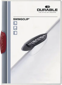 Durable Swingclip Klemmmappe, A4, rot/transparent, 25er-Pack