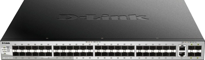 D-Link DGS-3130 Rackmount Gigabit Managed Switch, 48x SFP, 4x SFP+, 2x RJ-45