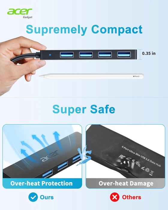 Acer USB-Hub, USB-A 3.0 [Stecker]