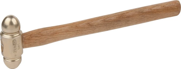 KS Tools BRONZEplus Schlosserhammer Hickorystiel, 2.00kg amerikanische Form (963.2118)