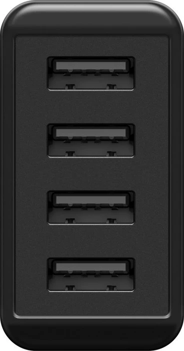 Wentronic Goobay 4-fach USB-Ladegerät 30W schwarz