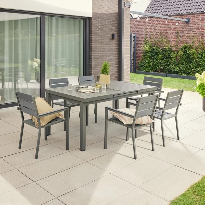 Home Deluxe Calido Madera Gartenmöbel-Set anthrazit, 1-tlg.