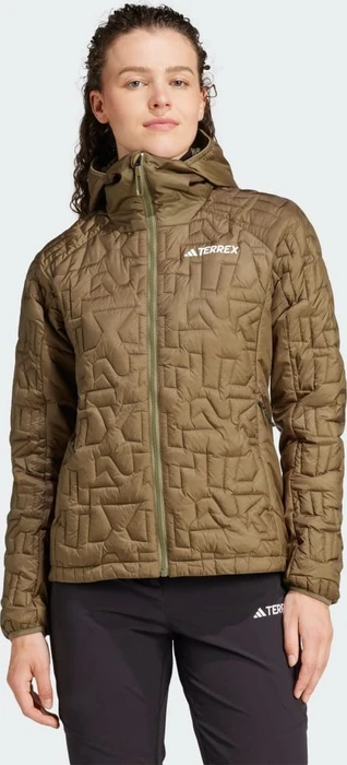 adidas Terrex Xperior PrimaLoft Loose Fill Hooded Isolation Funktionsjacke olive strata (Damen)