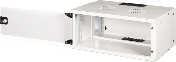 Digitus Professional SoHo Pro Line 19" Wandgehäuse 4HE, unmontiert, Sicherheitsglastür, IP20, RAL 7035, 400mm tief