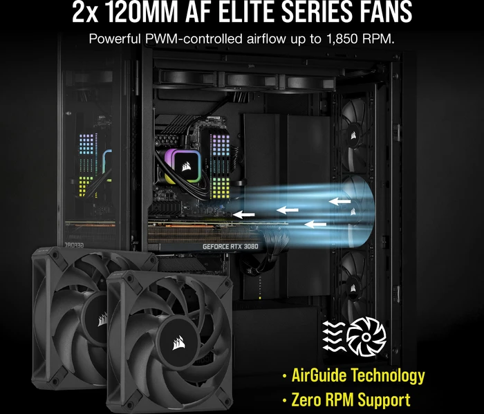 Corsair iCUE H100i RGB Elite, schwarz