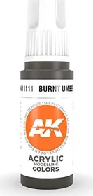 AK-Interactive 3rd Gen Acrylic Colors Acrylic Modelling Colors burnt umber, 17ml