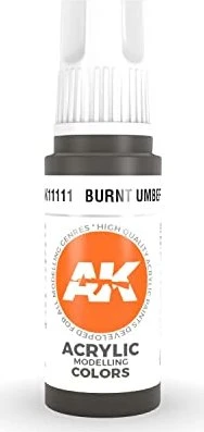 AK-Interactive 3rd Gen Acrylic Colors Acrylic Modelling Colors burnt umber, 17ml