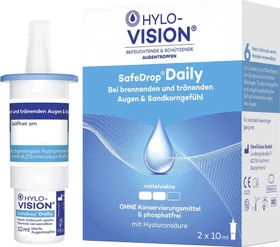 Hylo-Vision SafeDrop Daily Augentropfen, 20ml (2x 10ml)