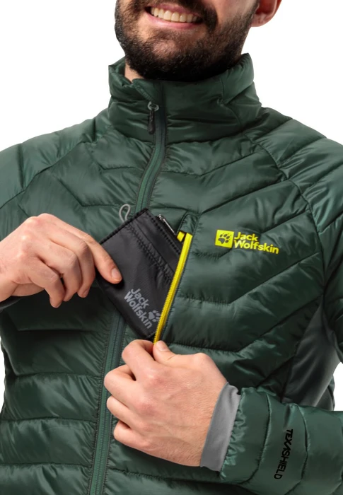 Jack Wolfskin Routeburn Pro Ins Funktionsjacke black olive/firefly (Herren)