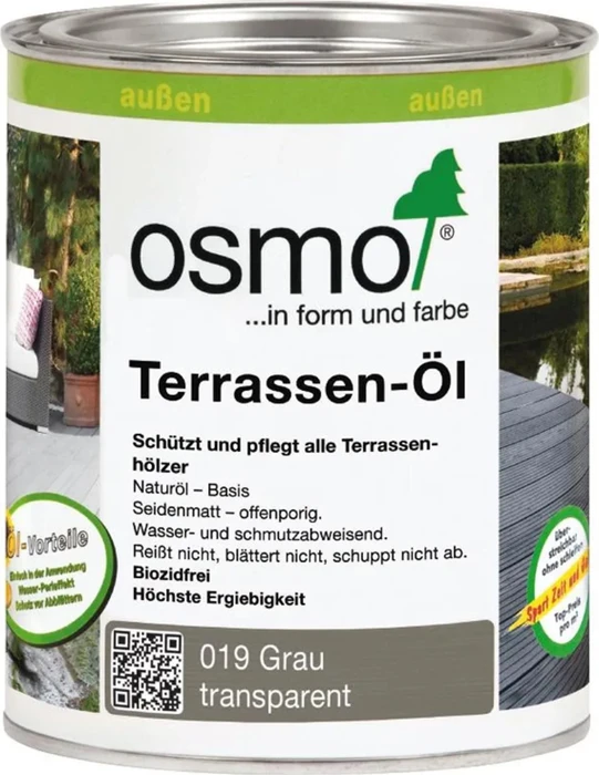 Osmo Terrassen-Öl 019 außen grau, 750ml
