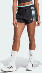 adidas Own The Run 3-Streifen Laufhose kurz black/flash aqua (Damen)