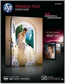 HP Premium Plus Fotopapier weiß, 13x18cm, 300g/m², 20 Blatt