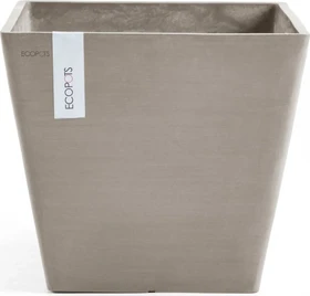 Ecopots Kunststoff-Topf Rotterdam 50x50cm taupe