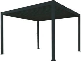 Mirador Deluxe Pergola 300x300cm schwarz