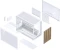 Jonsbo D33 Wood White, Glasfenster Vorschaubild
