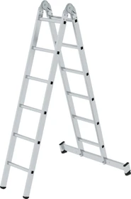 Günzburger Steigtechnik Alu 2-tlg. Mehrzweckleiter, 2x 6 Stufen