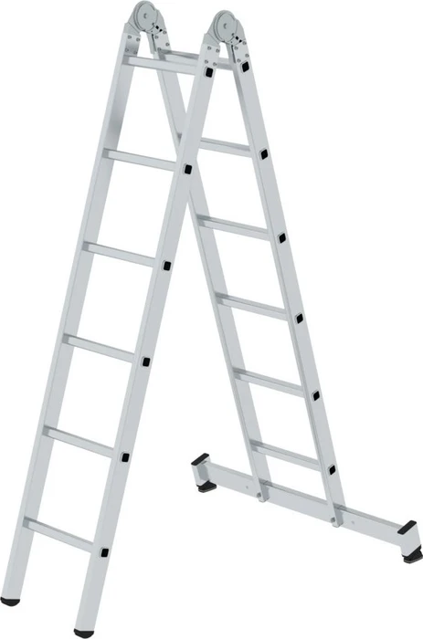 Günzburger Steigtechnik Alu 2-tlg. Mehrzweckleiter, 2x 6 Stufen