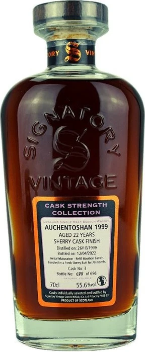 Signatory Vintage Cask Strength Collection Auchentoshan 1999 22 Years Old 700ml