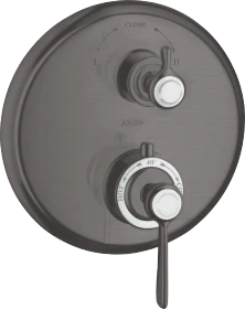 Hansgrohe Axor Montreux Thermostat Unterputz mit Hebelgriff und Ab- und Umstellventil brushed black chrome