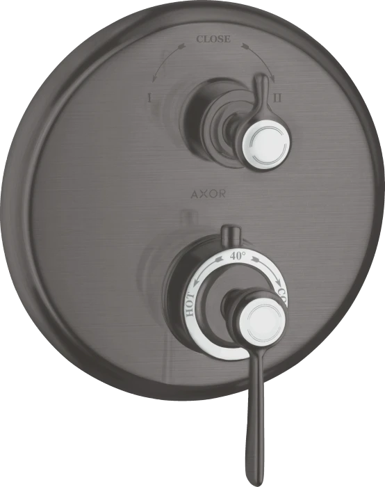 Hansgrohe Axor Montreux Thermostat Unterputz mit Hebelgriff und Ab- und Umstellventil brushed black chrome