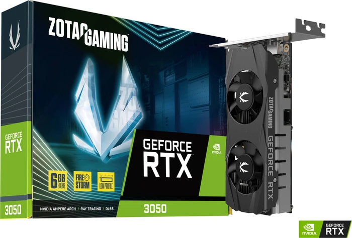 Zotac Gaming GeForce RTX 3050 LP, 6GB GDDR6, HDMI, DP