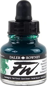 Daler Rowney FW Acrylic Ink dark green, 29.5ml