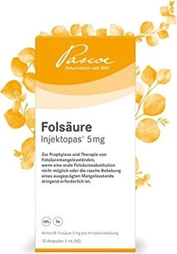 Folsäure Injektopas 5mg Injektionslösung, 10ml (10x 1ml)