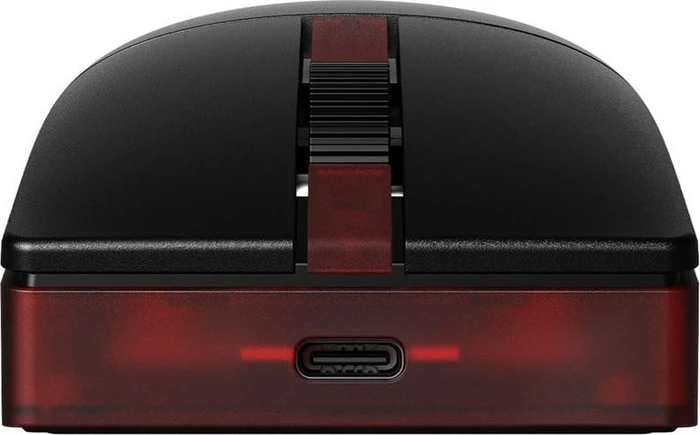 8BitDo Retro R8 Mouse mit Ladestation, Gears of War E-Day Edition, schwarz/rot, USB/Bluetooth