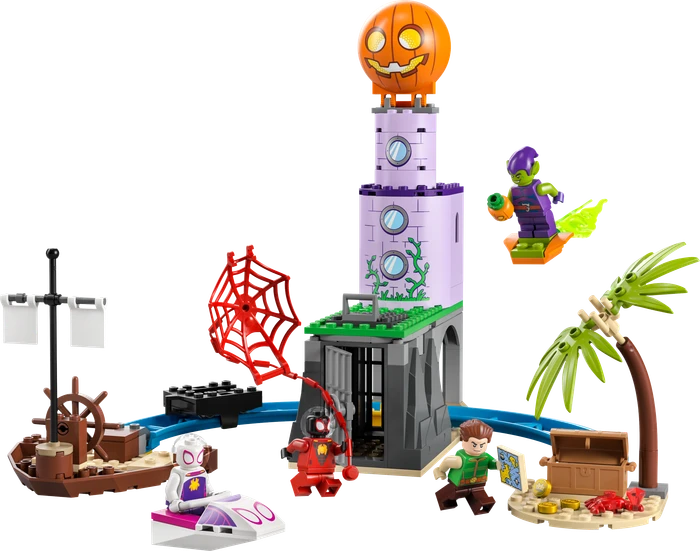 LEGO Juniors - Spideys Team an Green Goblins Leuchtturm