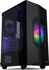 iBox Cetus 908, schwarz, Glasfenster (OCT908)