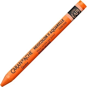Caran d'Ache Neocolor II Aquarelle Wachskreide, rotorange, 10er-Pack