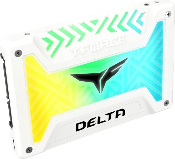 TeamGroup T-Force Delta RGB SSD weiß 500GB, 2.5" / SATA 6Gb/s