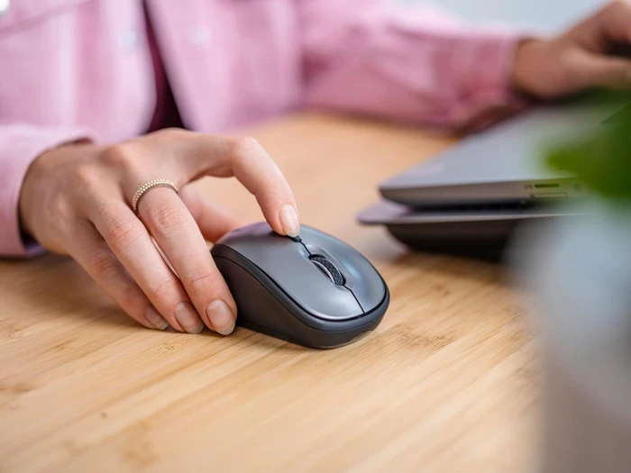 Trust Yuki Silent Wireless Mouse schwarz/grau, USB