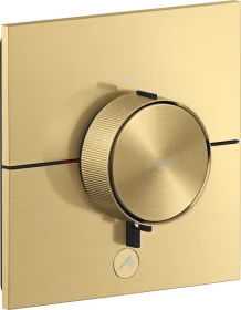 Hansgrohe Axor ShowerSelect ID eckig Thermostat für 1 Verbraucher und einen zusätzlichen Abgang brushed gold optic