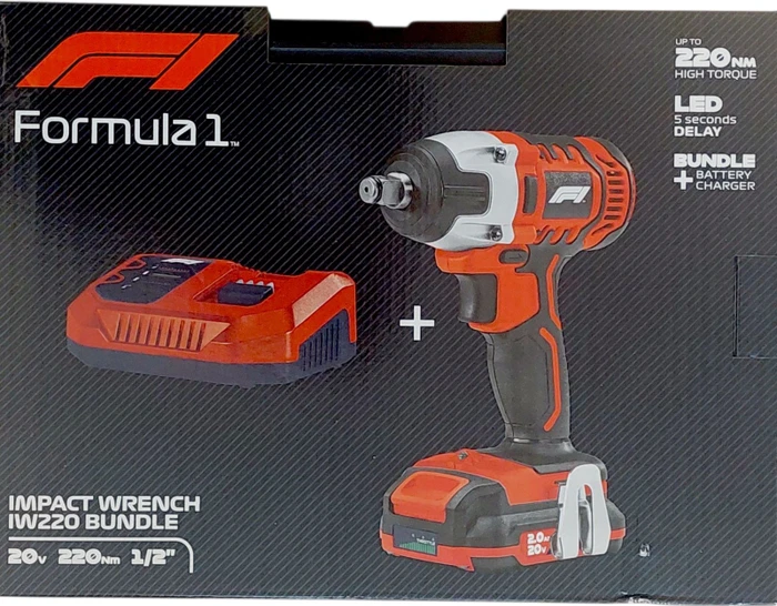 Formula 1 IW220 Akku-Schlagschrauber inkl. Koffer + Akku 2.0Ah