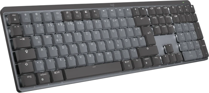 Logitech MX Mechanical, LEDs weiß, Logi Bolt, Graphite, Kailh Choc V2 LOW PROFILE RED, USB/Bluetooth, DE