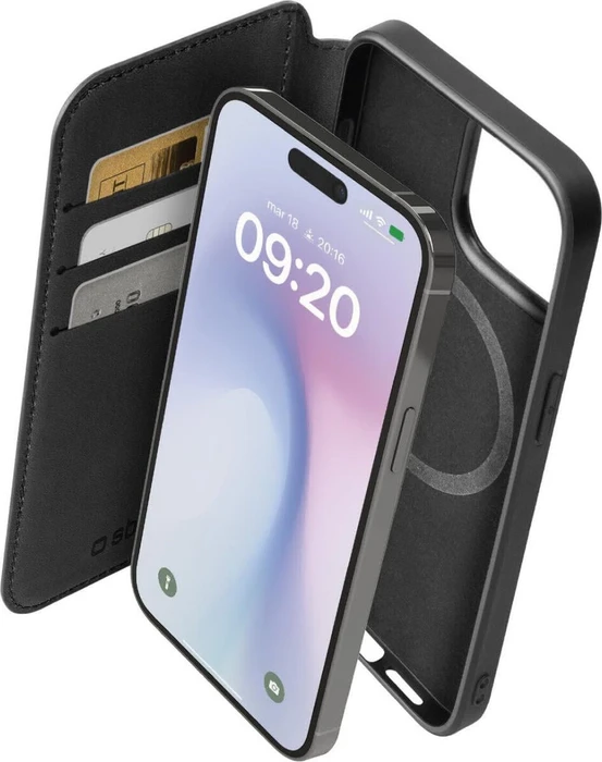 SBS Mobile Wallet Mag für Apple iPhone 16 Pro Max schwarz