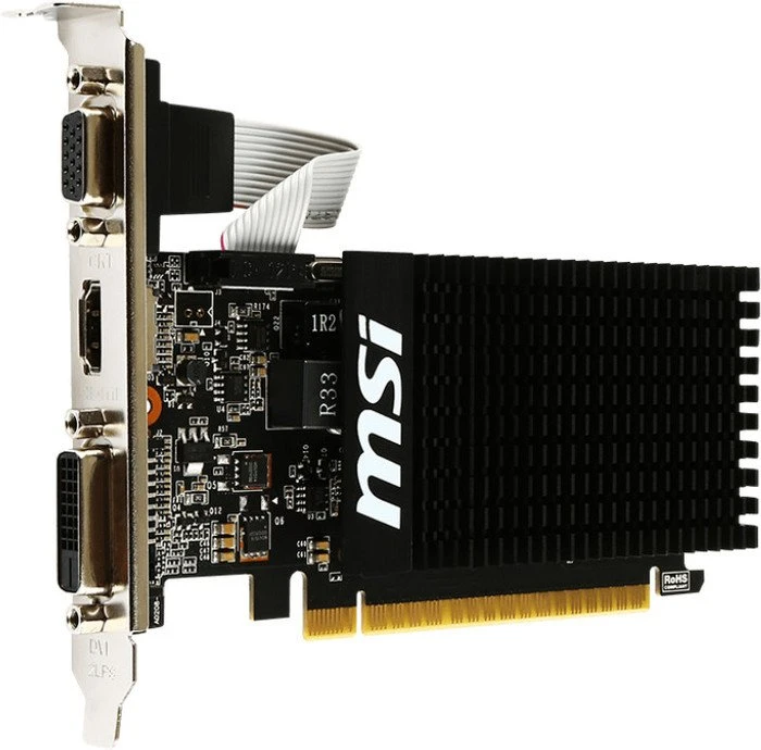 MSI GeForce GT 710 2GD3H LP, 2GD3H LP, 2GB DDR3, VGA, DVI, HDMI